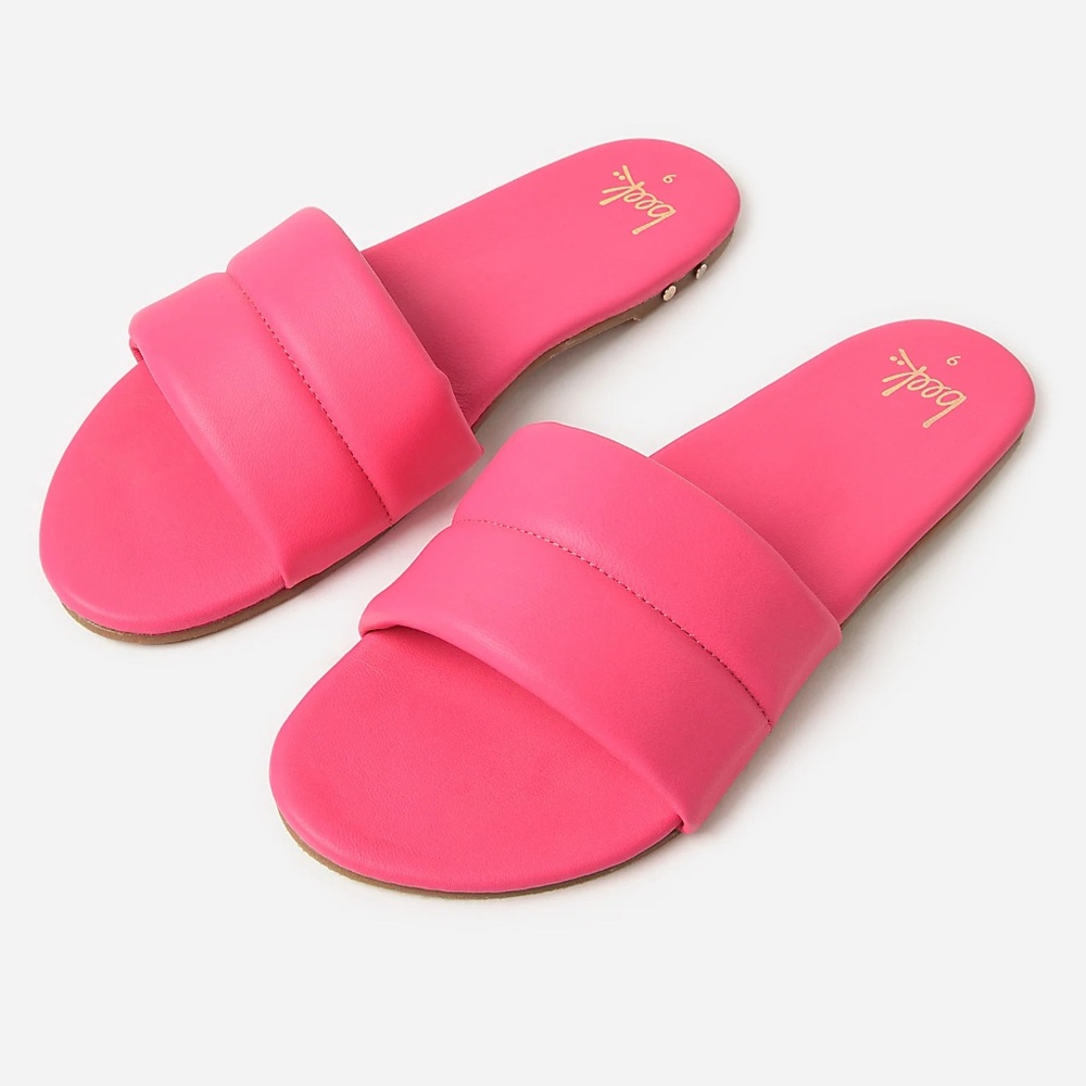 NIB NEW in Box Beek Sugarbird Azalea Pink Slide Sandal Women's US 8
